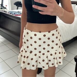 Zara polka dot skirt size M